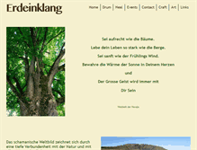 Tablet Screenshot of erdeinklang.ch